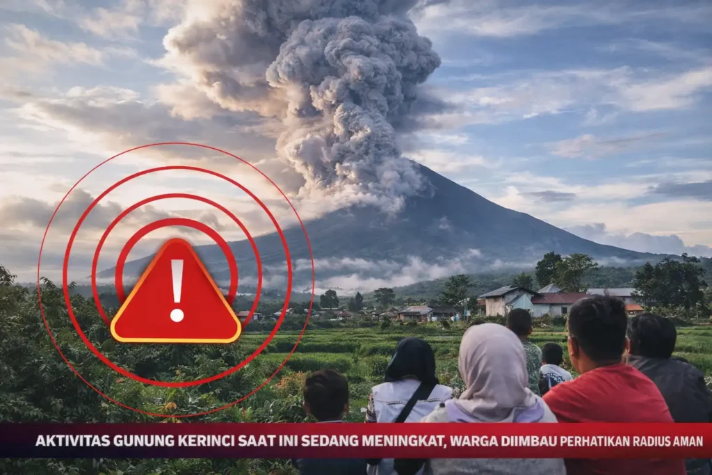 Aktivitas Gunung Kerinci Saat Ini Sedang Meningkat, Warga Diimbau Perhatikan Radius Aman