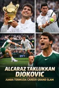 Read more about the article Alcaraz Taklukkan Djokovic, Jadi Juara Termuda Career Grand Slam