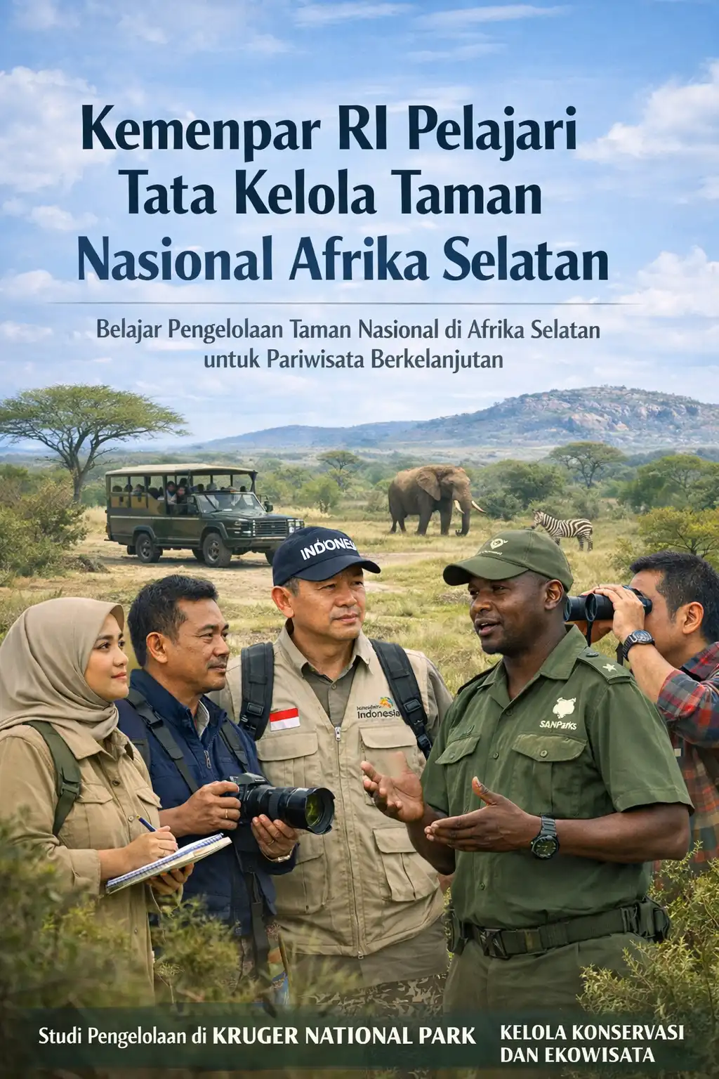Read more about the article Kemenpar RI Ingin Pelajari Tata Kelola Taman Nasional Afrika Selatan