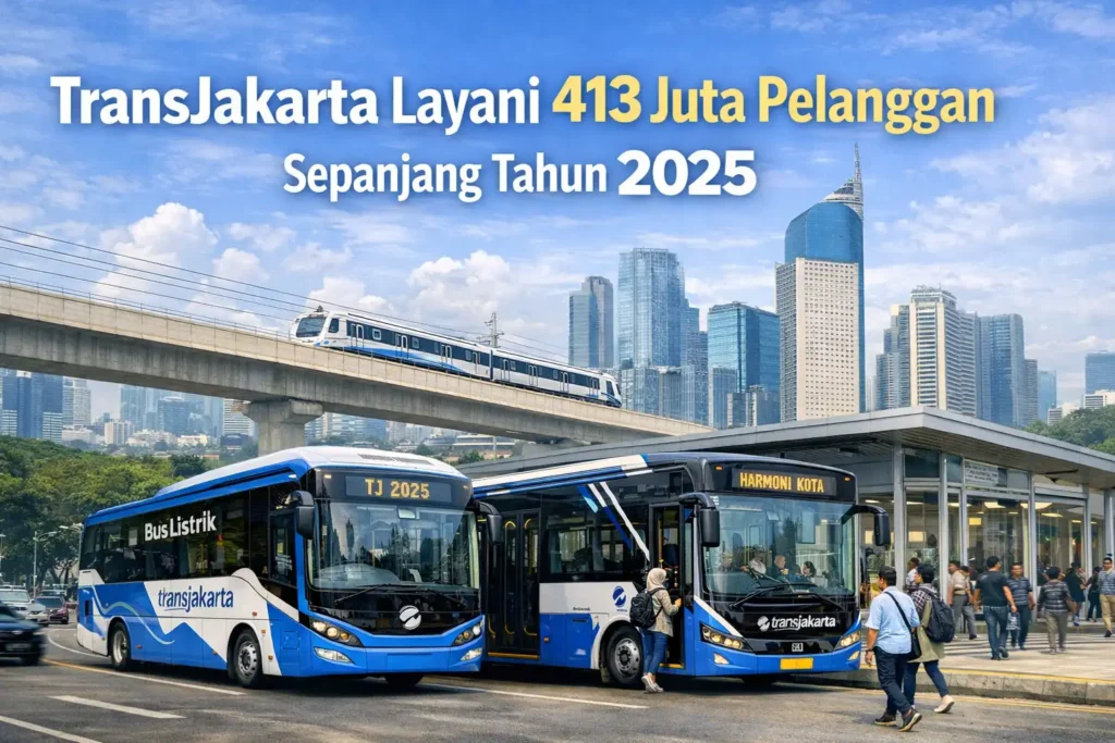 TransJakarta Layani 413 Juta Pelanggan Sepanjang Tahun 2025